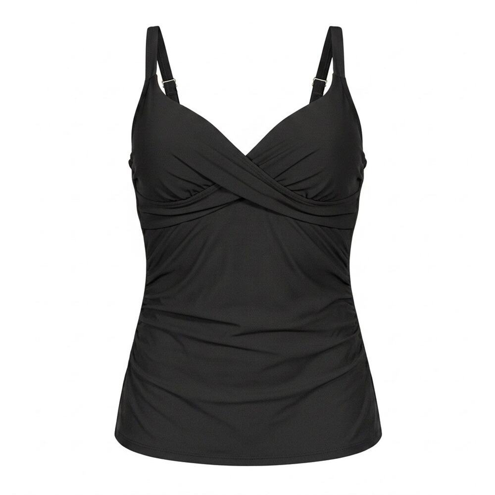 Anne Cole Women's Live In Color Twist Front Underwire Tankini Swim Top XL